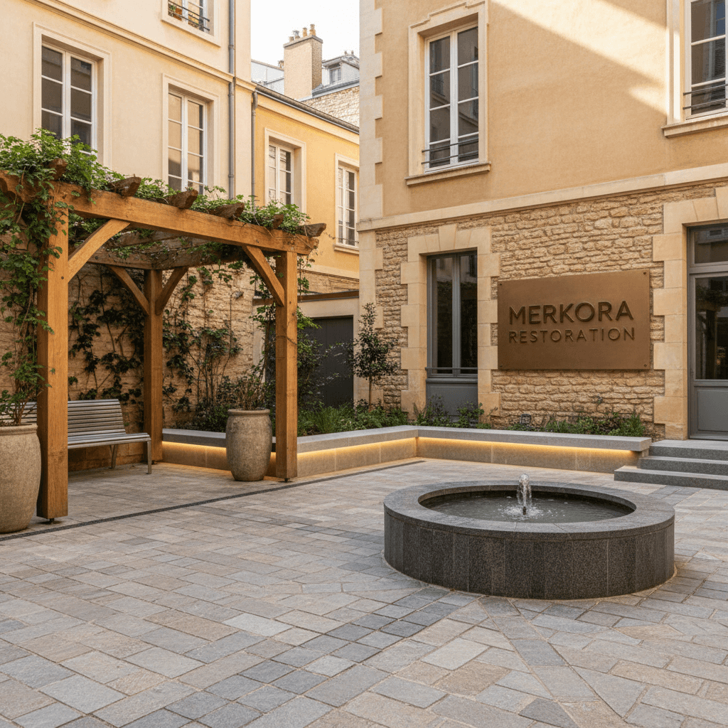 Completed outdoor project with quality restoration finish