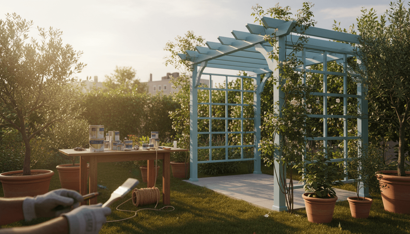 Completed outdoor DIY project showing attention to detail and quality craftsmanship