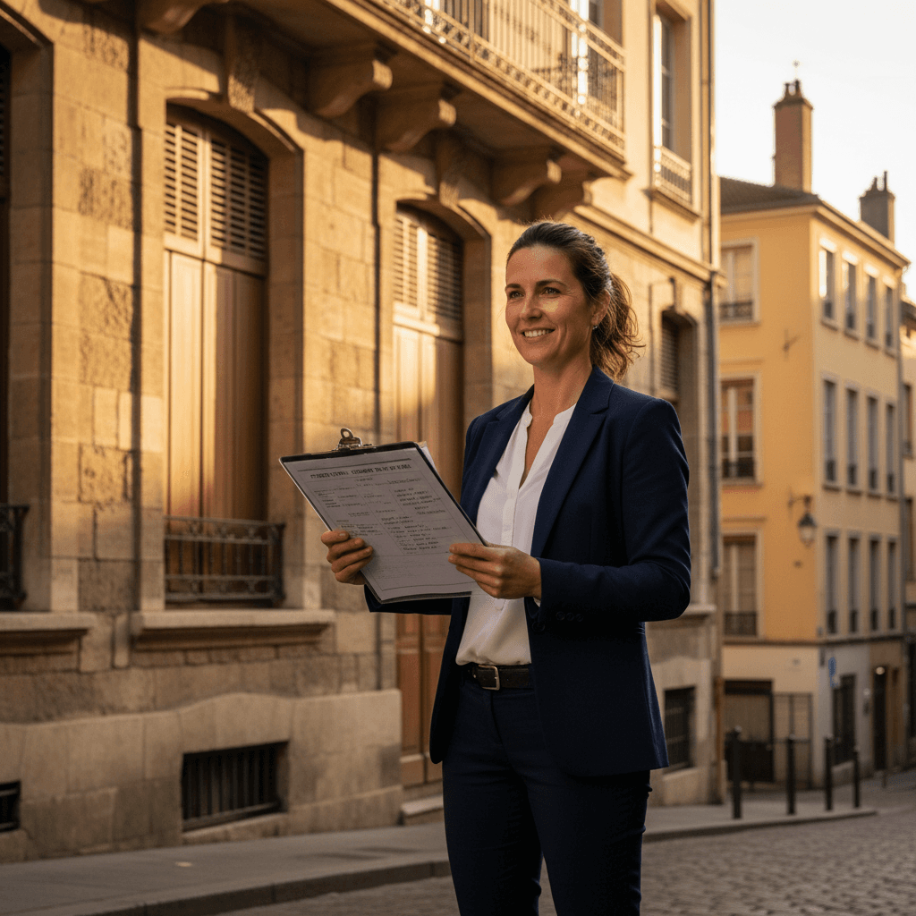 Merkora worker at Lyon residential property
