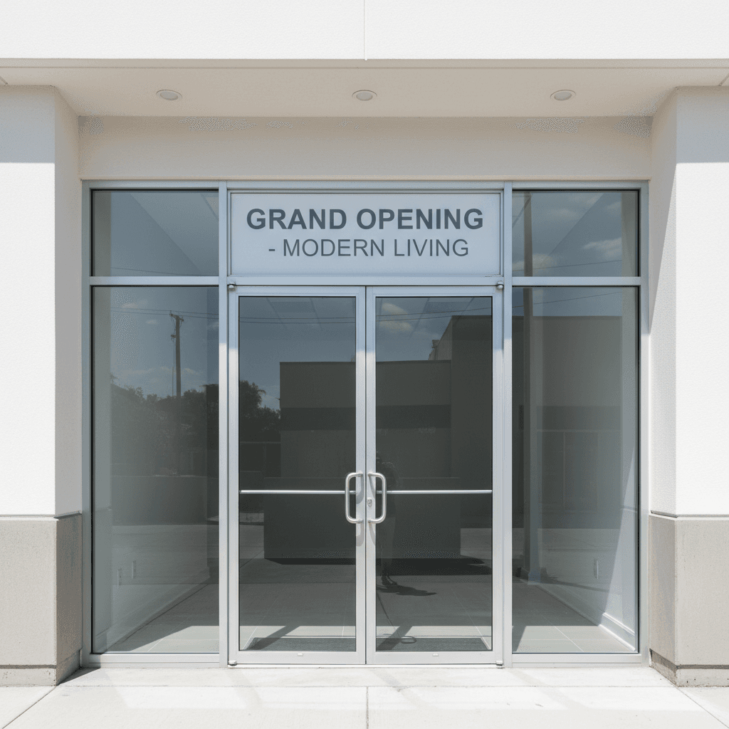 Post-construction cleaning of commercial storefront in Lyon